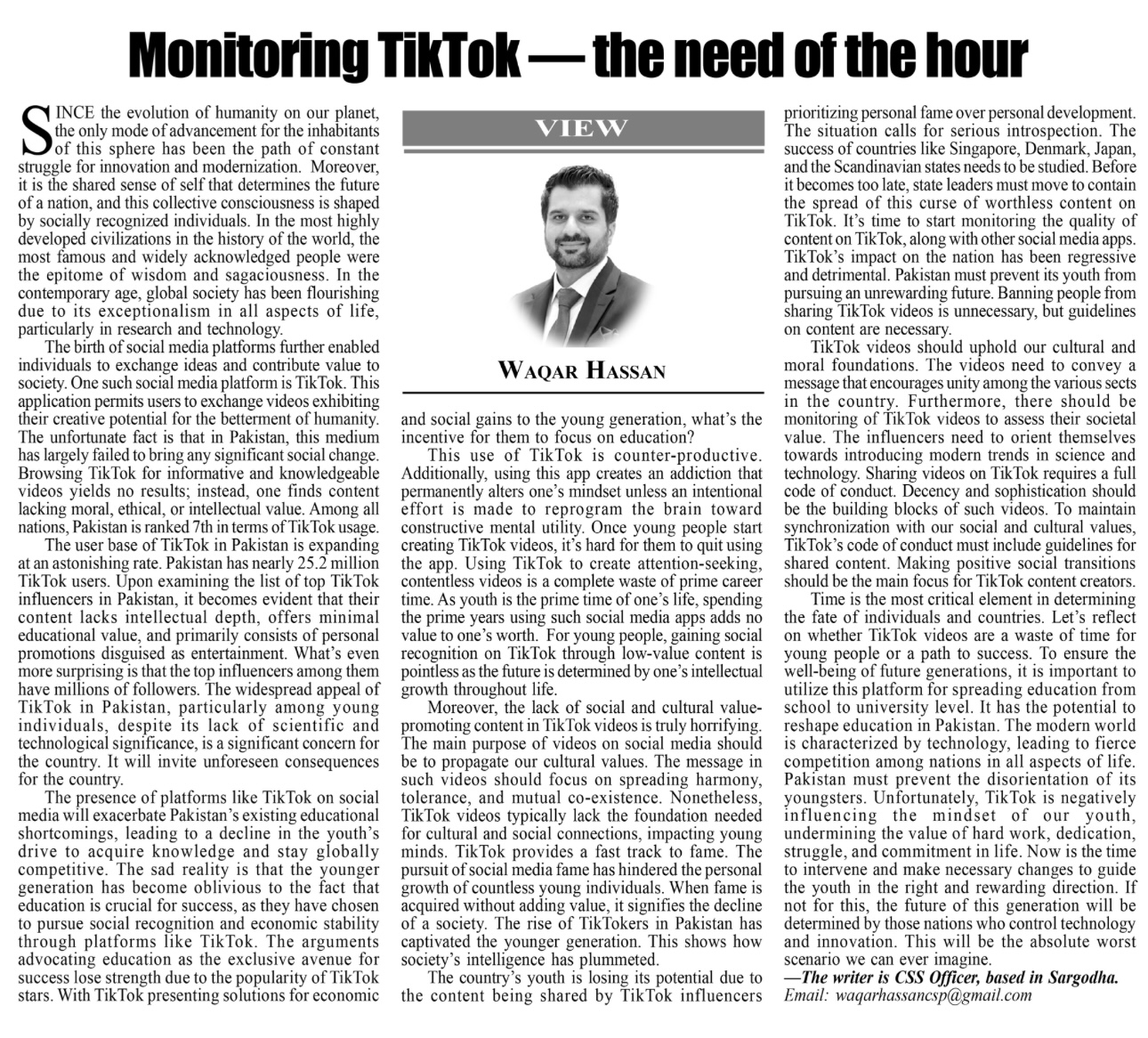 Monitoring Tiktok- The need of the hour